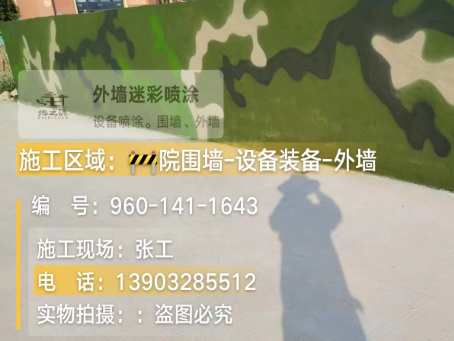 房山 迷彩漆喷涂价格（按平方米计费）
